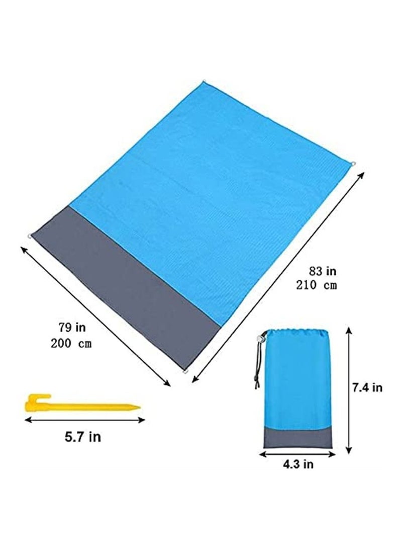 BLOOMING TIME Large Picnic & Outdoor Mat, Beach Blanket, Foldable Portable Travel Accessories, Family Camping Hiking Mat, Waterproof & Sand proof - Image 2