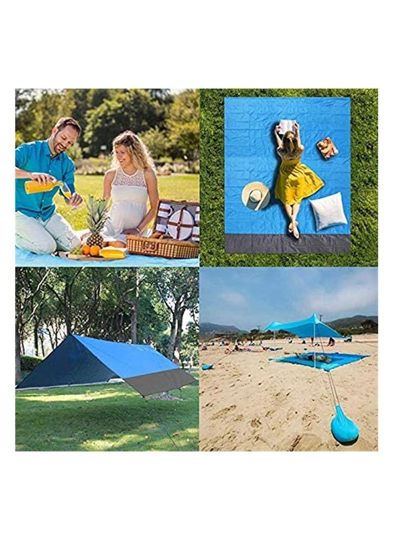 BLOOMING TIME Large Picnic & Outdoor Mat, Beach Blanket, Foldable Portable Travel Accessories, Family Camping Hiking Mat, Waterproof & Sand proof - Image 5