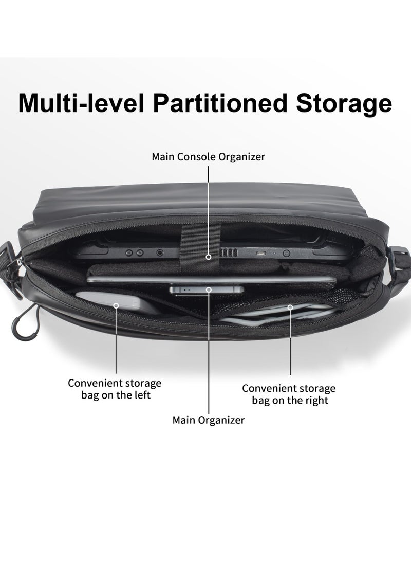 Carrying Case for PlayStation Portal/ROG Ally/Steam Deck/OLED/Lenovo Legion Go/Switch, Protective Portable Waterproof Travel Bag with Multi-Pockets for PS Portal Remote Player - Image 2