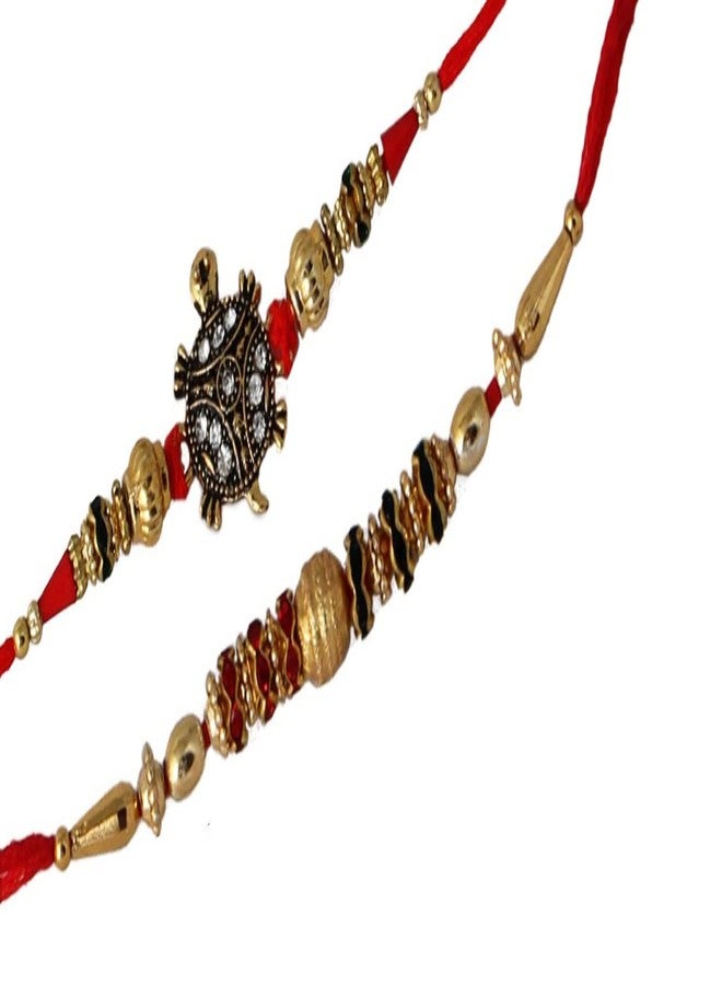 كارتك مصمم كارتيك راخي لبهايا بهابي مع رولي وشوال KAR 103 - Image 1