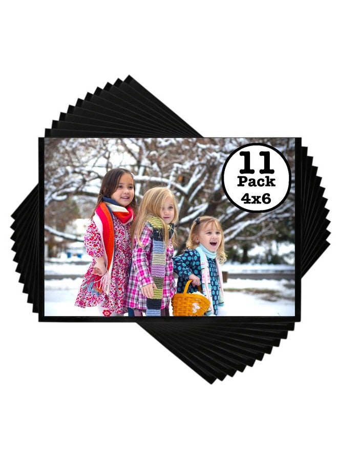 Iconikal Magnetic Photo Sleeves For 4X6 Pictures - Set Of 11 - Easy Slide-In Display Pockets For Refrigerator & Metal Surfaces - Durable Filing Cabinet & Sheet Metal Memo Holders - Image 1