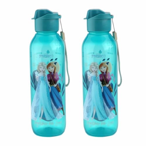 SKi Homeware Venice Sipper Water Bottles (Set of 2) | 700ML each | Leak proof | BPA Free | ideal for sports, gym, school, refrigerator, travel, cycling etc.| Frozen - Image 1