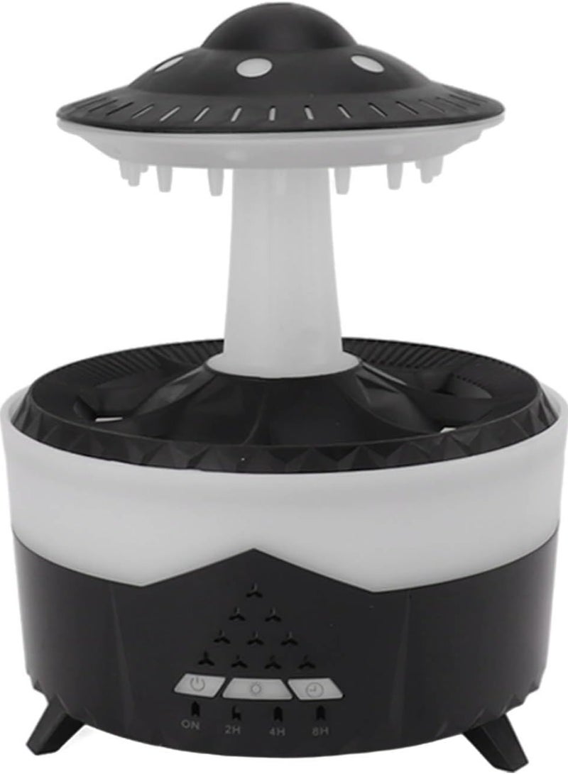 Denx 3 in 1 Rain Cloud Humidifier Oil Diffuser Water drip Aroma Essential Diffuser 350ml Night Light Water Drop Sound for Sleeping Relaxing ( - Image 2