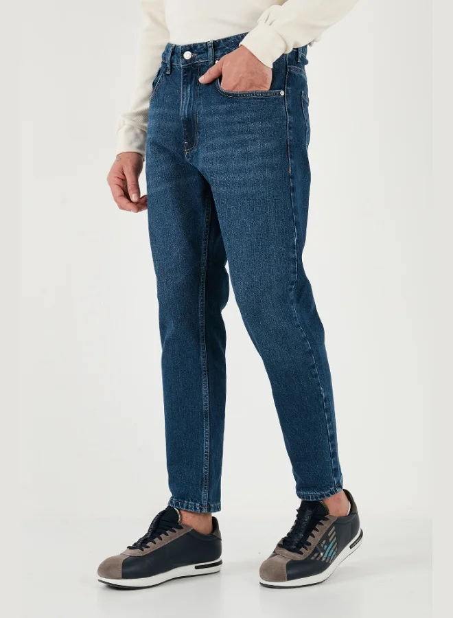 Buratti  Buratti Stretch Cotton Slim Fit Normal Waist Straight Leg Jeans Men's JEANS 5900S28MILANO for Men | Best Price UAE