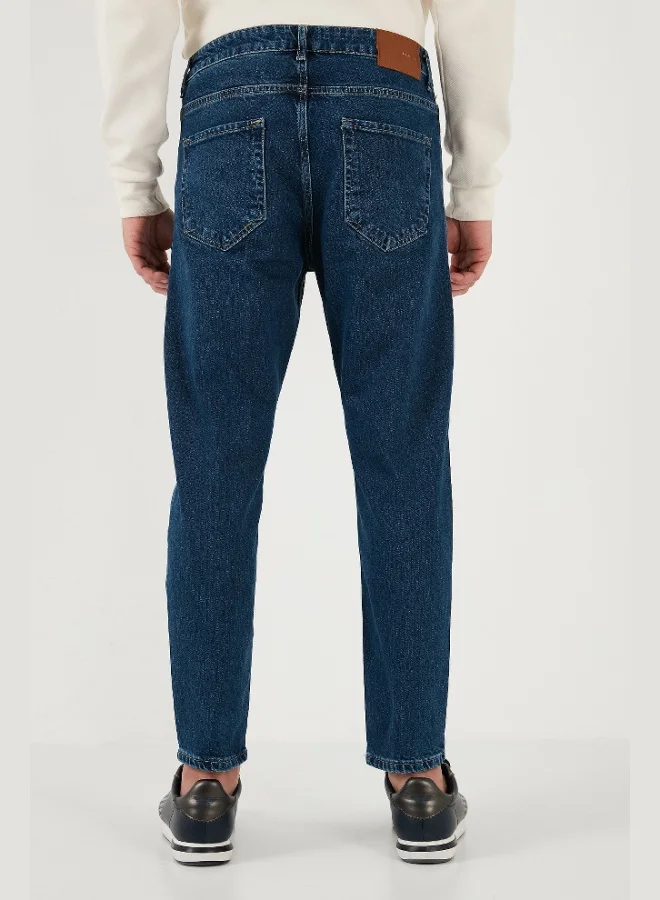 Buratti  Buratti Stretch Cotton Slim Fit Normal Waist Straight Leg Jeans Men's JEANS 5900S28MILANO for Men | Best Price UAE