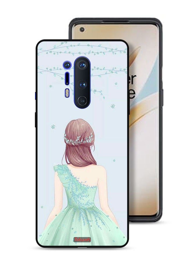 Tolwak OnePlus 8 Pro Protective Case Cover Cute Girl In Floral Dress - Image 1