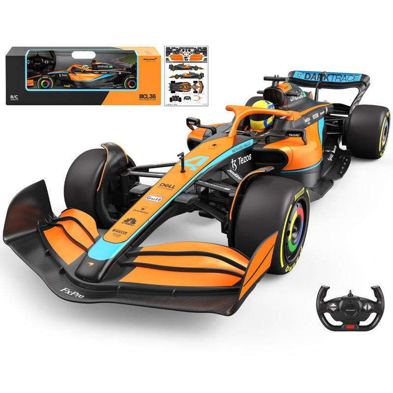 Voltz Toys Authentic Licensed 112 McLaren F1 MCL36 Remote Control Car F1 Collection RC car Series for Kids and Adults 24GHz RC Car for Gift 112 McLaren F1 MCL36 - Image 2