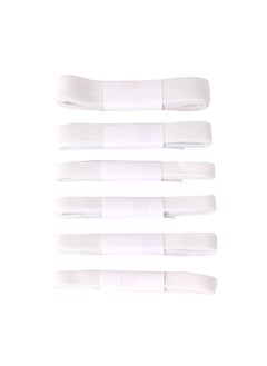 Multi Pack Clothing Elastics -6 Pieces White- All-Purpose Elastic Straps for Sewing, DIY Projects Clothing Repair -Stretchy Fabric Bands for Tailoring, Crafting, Quilting, and Textile Loop Set - pzsku/Z9E3DF0FDDABA40F8712CZ/45/_/1718086227/718d5850-74ab-4211-987c-4f384c83963f