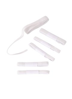 Multi Pack Clothing Elastics -6 Pieces White- All-Purpose Elastic Straps for Sewing, DIY Projects Clothing Repair -Stretchy Fabric Bands for Tailoring, Crafting, Quilting, and Textile Loop Set - pzsku/Z9E3DF0FDDABA40F8712CZ/45/_/1718086237/e52985a0-b5f2-448d-b071-003a937ec1c4