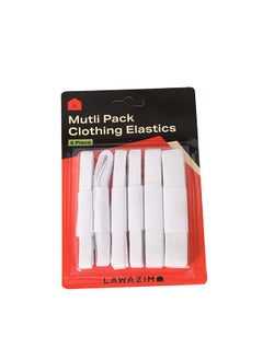 Multi Pack Clothing Elastics -6 Pieces White- All-Purpose Elastic Straps for Sewing, DIY Projects Clothing Repair -Stretchy Fabric Bands for Tailoring, Crafting, Quilting, and Textile Loop Set - pzsku/Z9E3DF0FDDABA40F8712CZ/45/_/1718086238/3278162e-2c0f-4d44-a57a-64c25672af5c