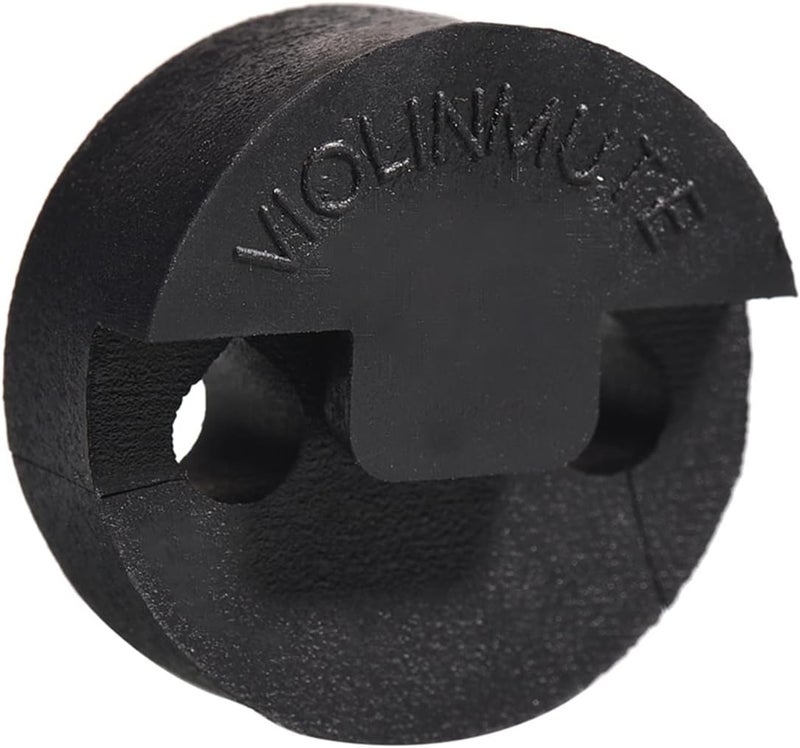 Mihey 4 Pack Violin Mute Small Viola Mute Practice Mute Silencer Round Tourte Style Black Rubber - Image 2