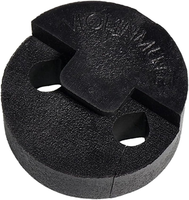Mihey 4 Pack Violin Mute Small Viola Mute Practice Mute Silencer Round Tourte Style Black Rubber - Image 3