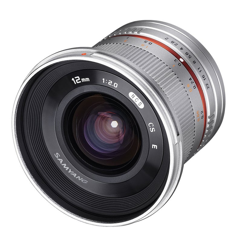 Samyang SY12M-E-SIL 12mm F2.0 Ultra Wide Angle Lens for Sony E Cameras, Silver - Image 3