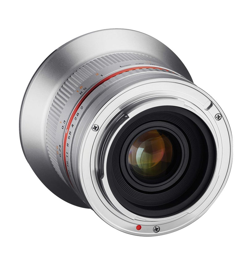 Samyang SY12M-E-SIL 12mm F2.0 Ultra Wide Angle Lens for Sony E Cameras, Silver - Image 4