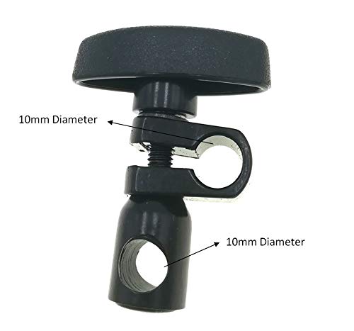 Suxing Sleeve Swivel Clamp Chuck for Magnetic Stands Holder Bar Dial Indicator Gauge 10mm Diameter Hole&10mm Diameter Hole (D10-D10) - Image 3