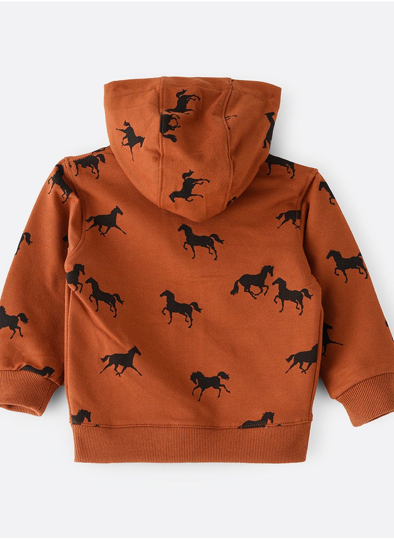 JAM - All over printed jacket with hood - Image 1