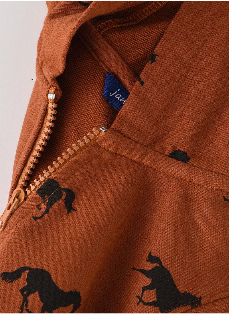 JAM - All over printed jacket with hood - Image 1