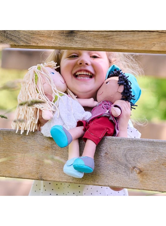 HABA William 12" Soft Boy Doll - Machine Washable with Removable Clothing and Embroidered Face - Image 5