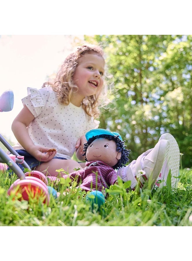 HABA William 12" Soft Boy Doll - Machine Washable with Removable Clothing and Embroidered Face - Image 3