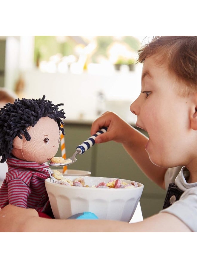 HABA William 12" Soft Boy Doll - Machine Washable with Removable Clothing and Embroidered Face - Image 2