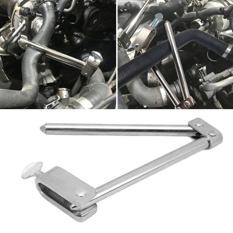 Bar Type Hose Clamp: Steel Alloy Material With Chrome Plating - Smooth Edges Professional Hose Clamp Tool for Automotive Repair, Brake Fuel Hose Maintenance - Image 5