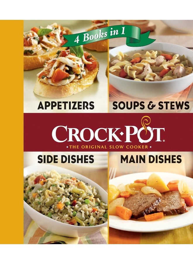 Crock-Pot 4 Books in 1: Appetizers, Soups & Stews, Side Dishes, Main Dishes  - Image 1