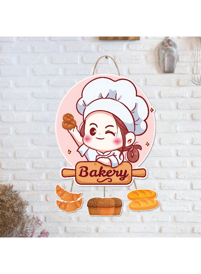 Unique kitchen wall hanging in the shape of a chef, large printed 3D wall model (size 46x30 cm), high-quality printed decorative artwork. Kitchen decorations, wall murals, modern decor, 3D miniature model, wall décor, and wall art panels. - Image 2