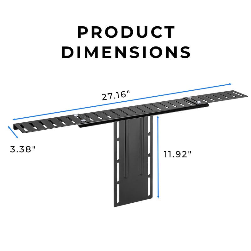 HumanCentric DSLR Monitor Mount Extra Large, Desk Camera Mounting, Light Webcam, Microphone Shelf for Monitor VESA Arm, Replace Clamp Tripods, 100x100mm Patterns, Aluminum, Hardware Included - Image 4