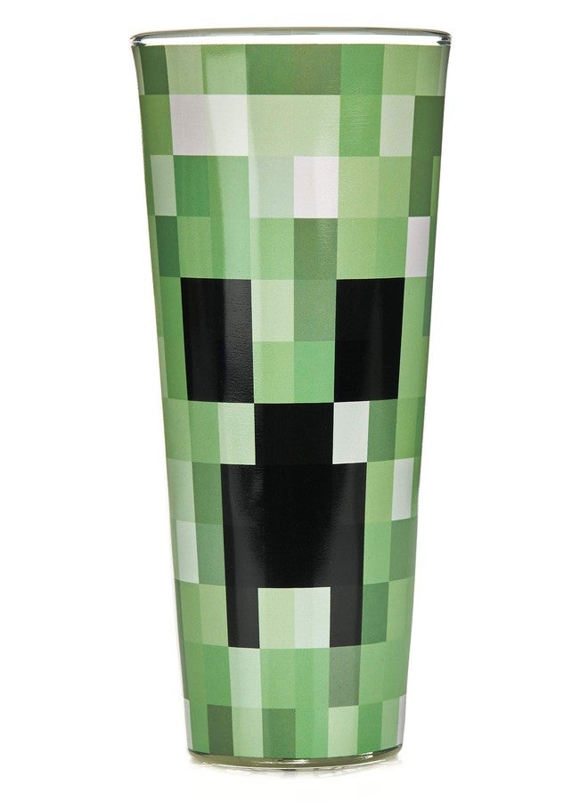 Paladone Minecraft Creeper Glass Tumbler 14 oz Officially Licensed Merchandise - Image 1