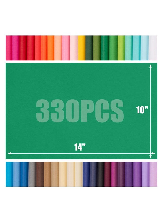 Shindel 330 Sheets Multicolors Tissue Paper 14X10 Inch Rainbow Tissue Paper Bluk Wrapping Paper For Gift Bags Wrapping For Diy Crafts Birthday Wedding Holidays Decor - Image 2
