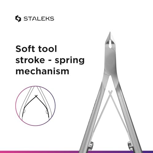 Staleks Pro SMART 10 Cuticle Nippers – 5 mm Blades – Satin Finish – Stainless Steel – Professional Skin Nippers for Classic Manicure & Hardware Use - Image 5