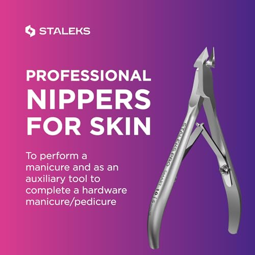 Staleks Pro SMART 10 Cuticle Nippers – 5 mm Blades – Satin Finish – Stainless Steel – Professional Skin Nippers for Classic Manicure & Hardware Use - Image 4