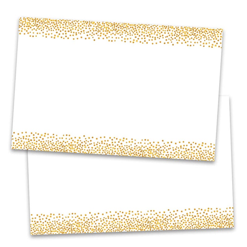 PaperDirect Gold Dots Postcards Jumbo Size 50 Count