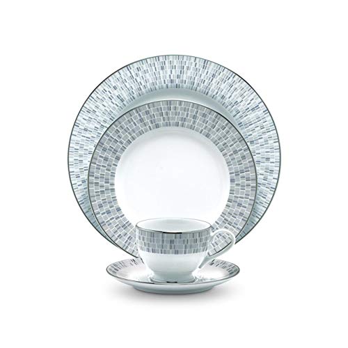 Noritake Japan - Porcelain Katori Set of 6 pcs, Service for 6 - Luxury Dining and Kitchen Set - Hearth Collection Ville De Platine Katori Set - Image 1