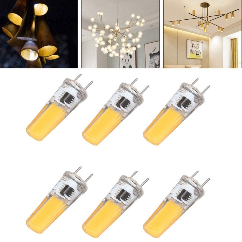 G8 LED Bulb 5W Warm White Light Stable Performance Dimmable LED - 50000 Hours Life Energy Saving Bulb for Chandelier Cabinet Ceiling Fan Wall Table Lamps - Image 1
