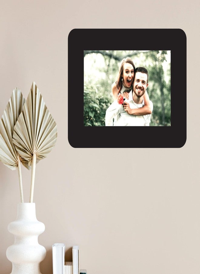Creative Arts n Frames Magnetic Wooden 4 x 6 inch Photo Frame Home Decor Items Wall Decoration for living room Anniversary Birthday (Classic Black) - Image 1