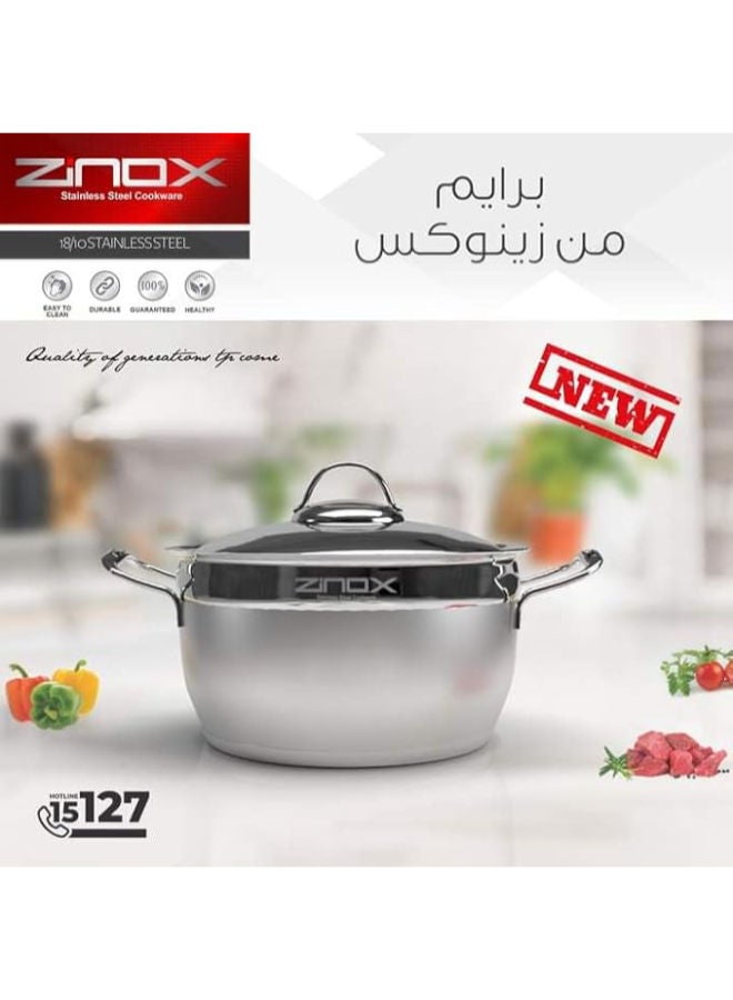 Zinox Cooking Pot Prime Size 28-Silver - Image 2