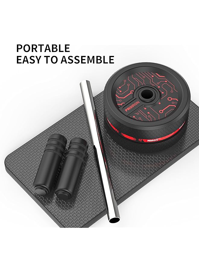 PROIRON Ab Roller Wheel Ab Wheel Exercise Equipment for Core Workout with Anti Slip Handles Abdominal Exercise for Home Gym Fitness Equipment with Knee Pad - Image 5