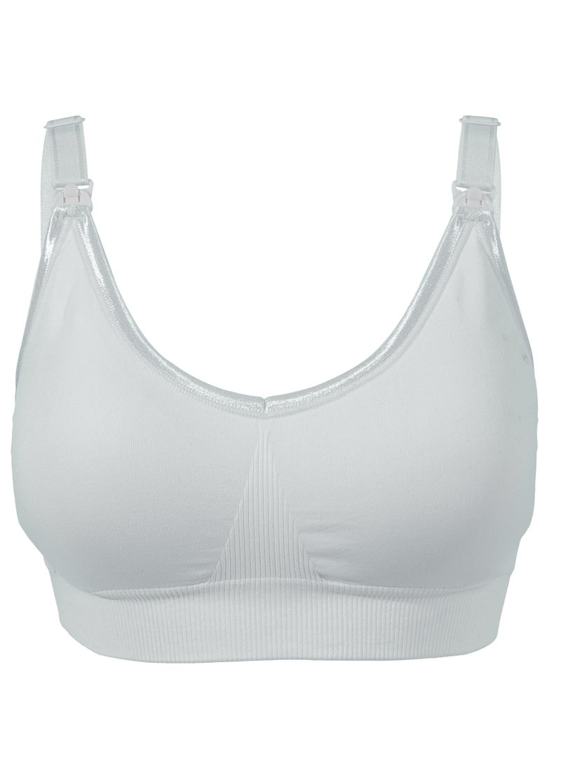 أوكوس حمالة صدر للحمل والرضاعة كاملة الأصلية - رمادي فاتح - مقاس كبير جداً - Image 1