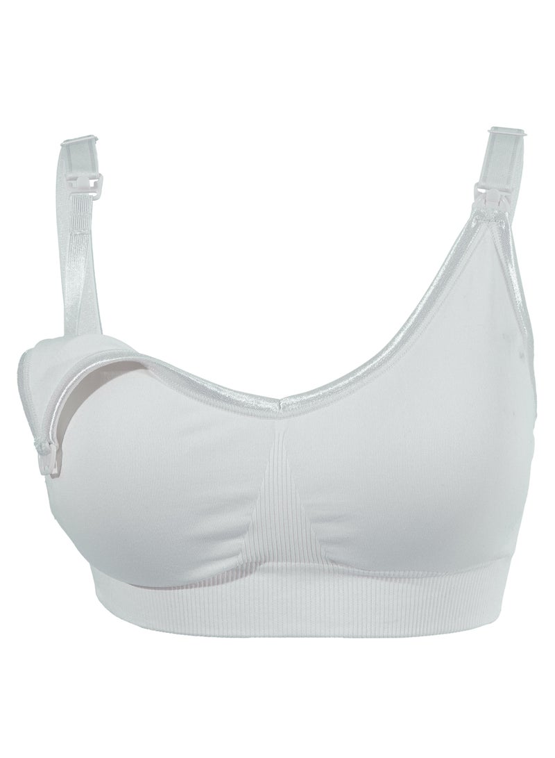 أوكوس حمالة صدر للحمل والرضاعة كاملة الأصلية - رمادي فاتح - مقاس كبير جداً - Image 4