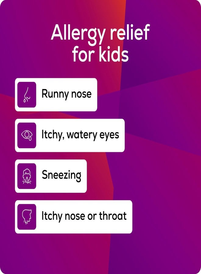 Allegra Children's 12-Hour Allergy Relief Liquid, Non-Drowsy Indoor and Outdoor Allergy Medicine, 30 mg Fexofenadine HCI Antihistamine for Kids, Grape Flavor, 4 oz - Image 3