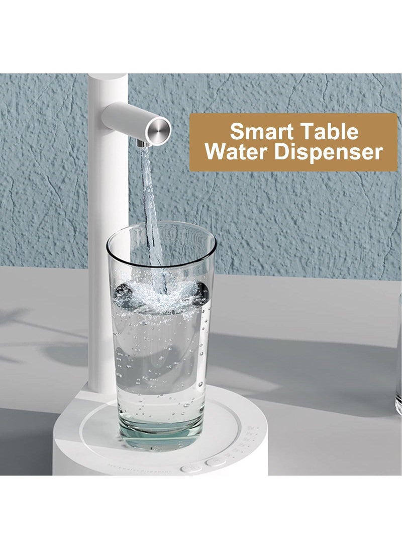 Portable Water Pump Dispenser, Desktop USB Rechargeable Automatic Drinking Water Dispenser for Home, Office, Outdoor, White - Image 3