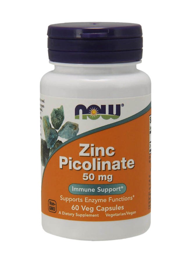 now Zinc Picolinate 50 mg Capsules 60's  - Image 1