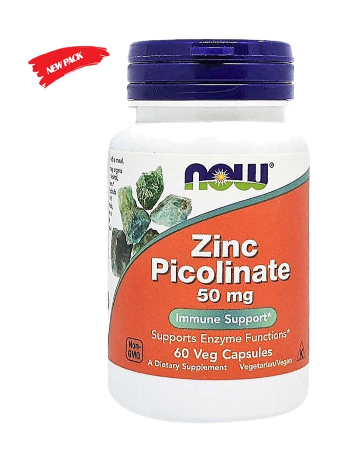 now Zinc Picolinate 50 mg Capsules 60's  - Image 2