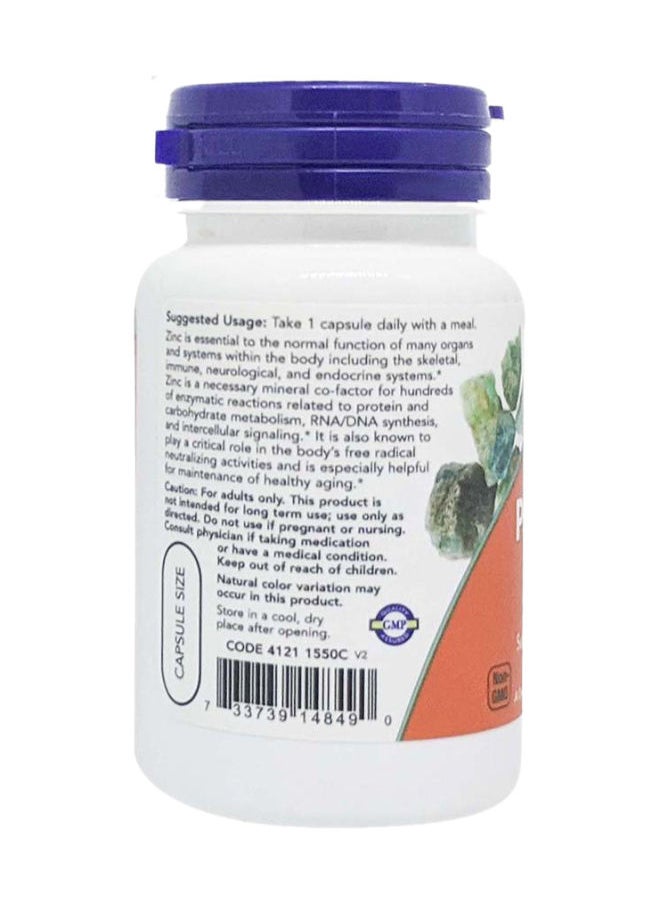 now Zinc Picolinate 50 mg Capsules 60's  - Image 4