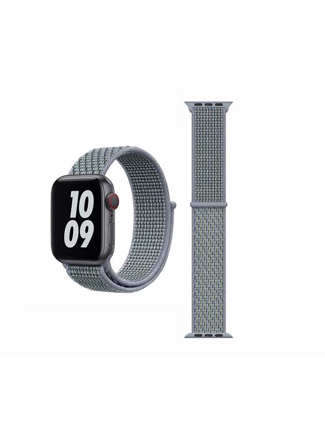 NIBEMINENT Replacement Band For Apple Watch Series 1/2/3/4/5/6/SE 40/38mm Obsidian Mist