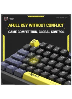 onikuma G52 82 Keys Wired Gaming 75% KeyboardMechanical Keyboard Brown Switch RGB Backlit Suitable RGB Gaming KeyboardDetachable USB-C Cable, Support Win/Mac OS  - Image 5