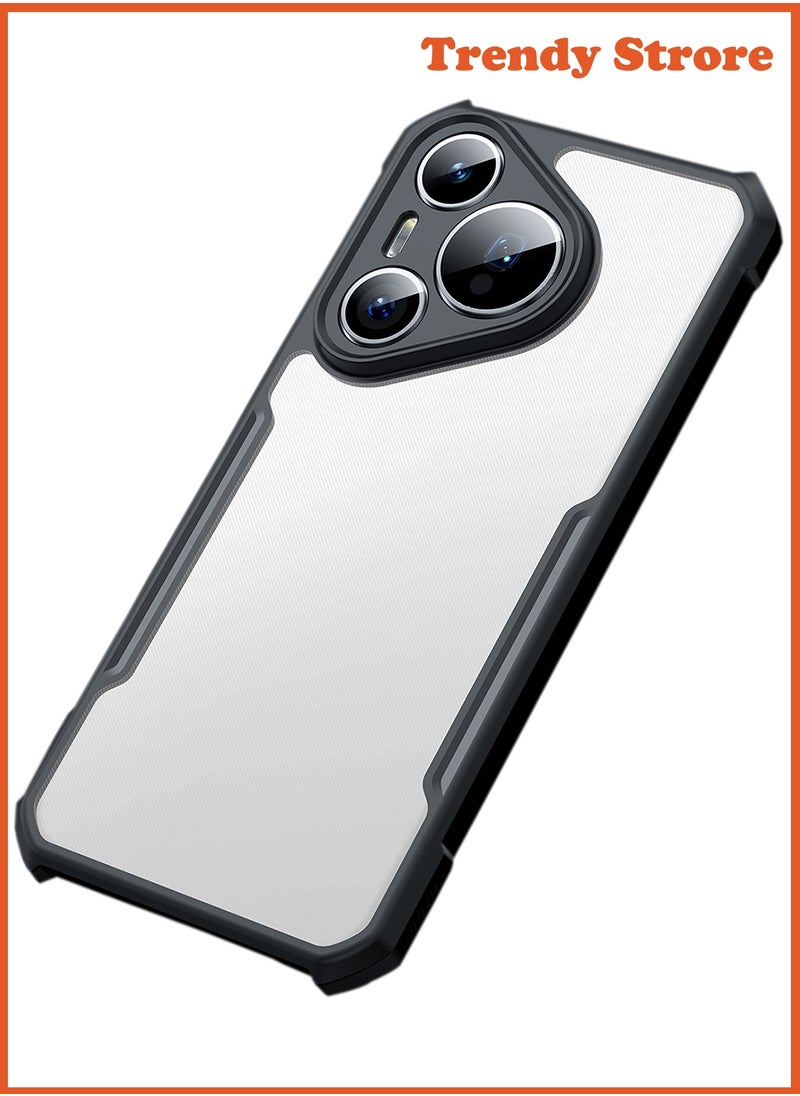 ماركة غير محددة - جراب Huawei Pura 70 Pro / جراب Pura Pro+، غطاء حماية لعدسة الكاميرا، غطاء خلفي للهاتف المحمول مقاوم للصدمات من مادة TPU، جراب واقٍ رفيع مضاد للاصفرار - Image 1