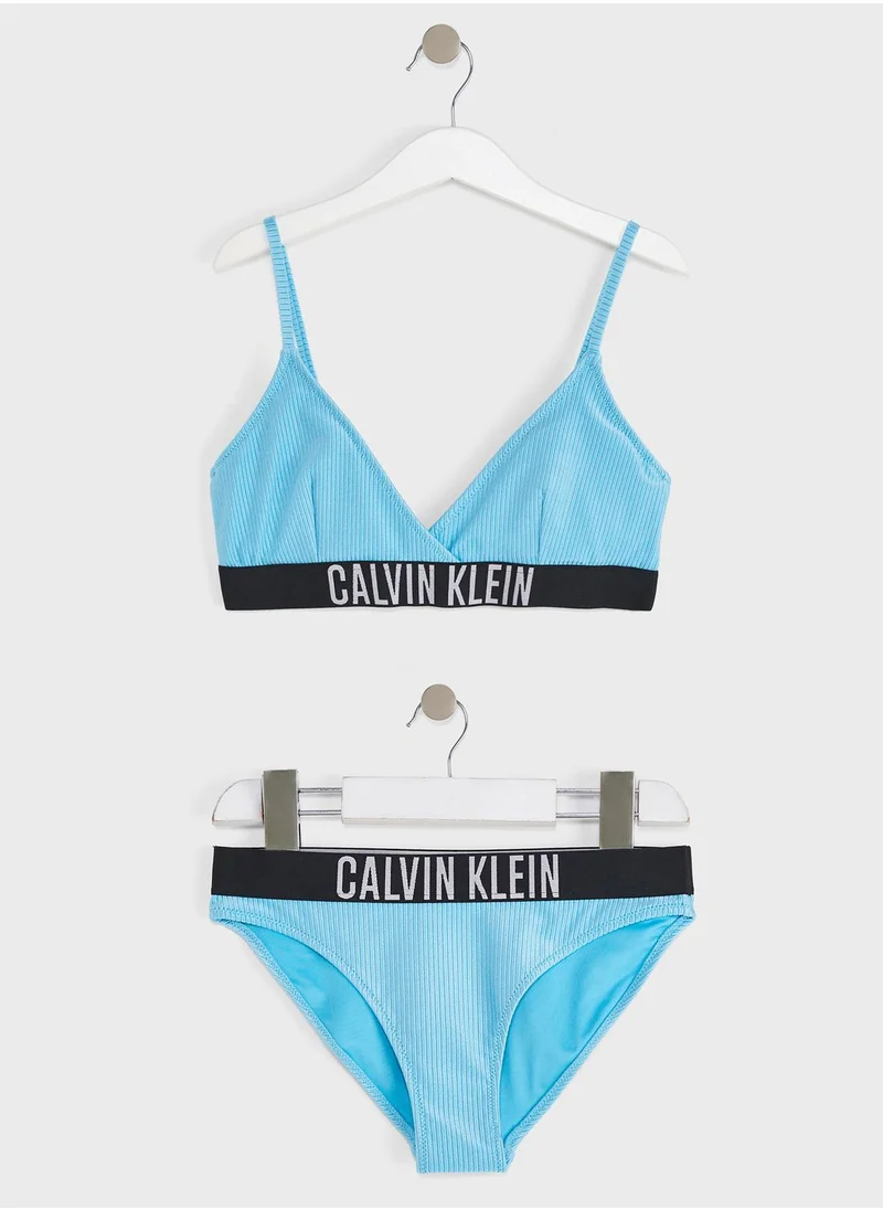 Calvin Klein Jeans Logo Crossover Bikini Set