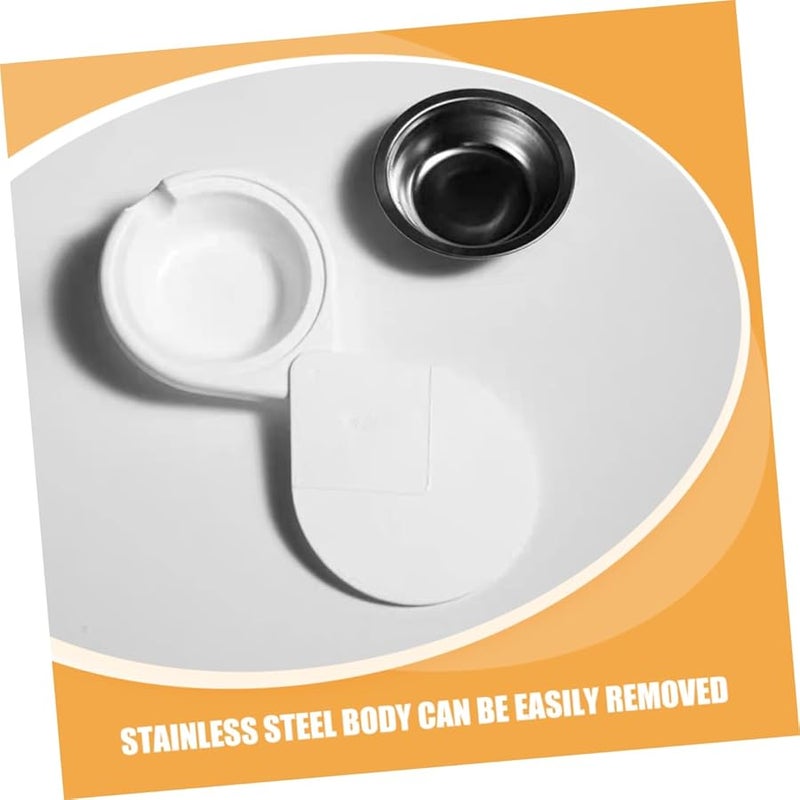 Stainless Steel Rotating Windproof Ashtray Cover Self Adhesive Hidden Mount for Office Desk - Image 3